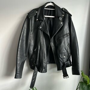 Source Unknown Black Leather Jacket